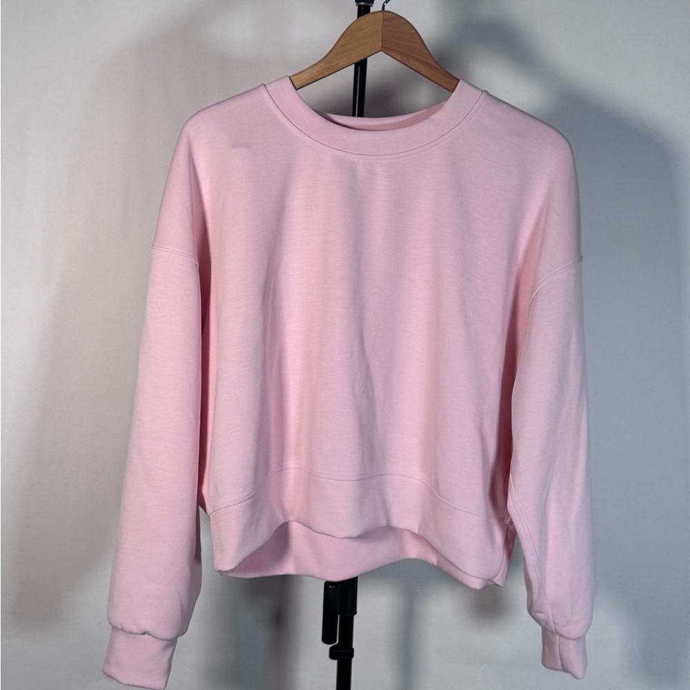 NWOT Lululemon Softstreme Perfectly Oversized Cropped Crew - Picture 2 of 5